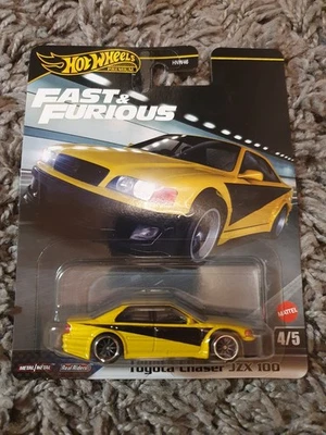 Hot Wheels Toyota Chaser JZX 100 Fast & Furious Premium JDM Real Riders F&F 1:64