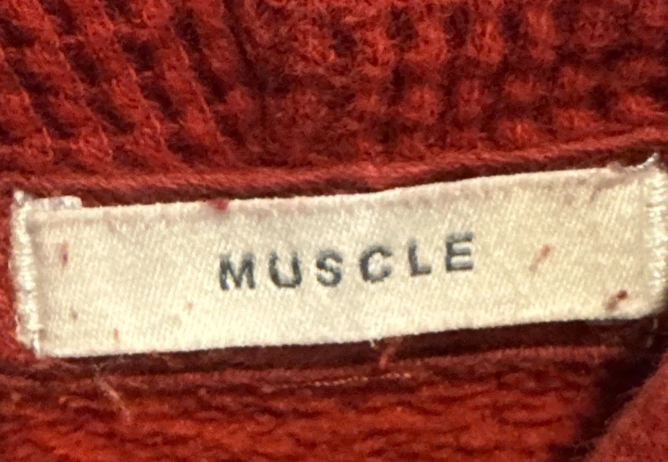 Sudadera con Capucha Abercrombie & Fitch De Colección Para Hombre Muscle XL Roja Peso Pesado Ver Fotos Foto 3 de 4