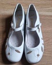 Remonte Nice White Flat Leather Comfort. Shoes Size Uk 6. Eur 39.