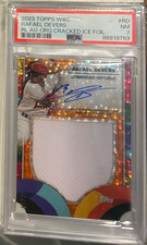 POP 1 NONE SUPERIOR PSA 7 RAFAEL DEVERS AUTOMÁTICO/25 SSP '23 TOPPS NARANJA HIELO AGRIETADO