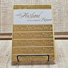 Designer Greetings Passover Card For Husband Gold Embossed With Love