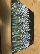 Hand painted Floral Slate - Bluets