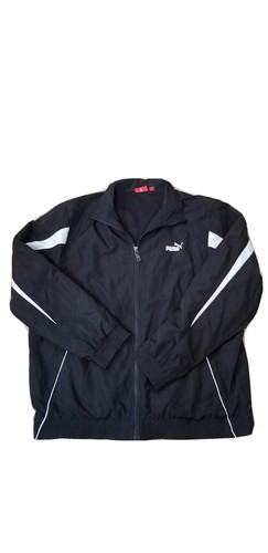 PUMA BLACK WHITE RAIN JACKET SIZE L | eBay