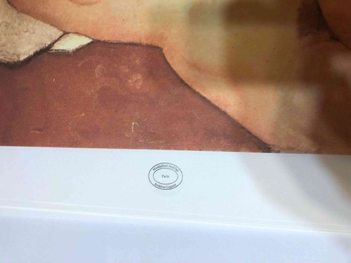 Amedeo Modigliani off set lithograph cm 50x70 Archives Paris - signature on - Picture 8 of 9