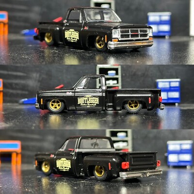 M2 Machines 2022 BOOTLEGGER 1976 GMC High Sierra 15 Custom Slammed Squarebody