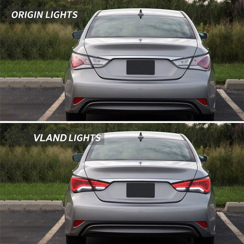 For 2011-2014 Hyundai Sonata VLAND Headlights+Tail Lights+LED Kits w/Sequential - Picture 14 of 22