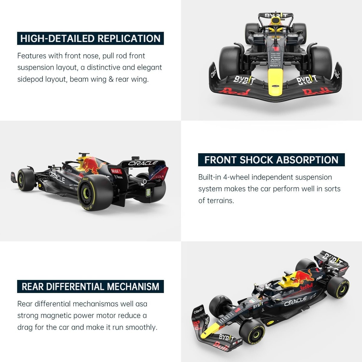 Remote Control Car F1 1 18 Scale Oracle Red Bull RB18 Racing Car