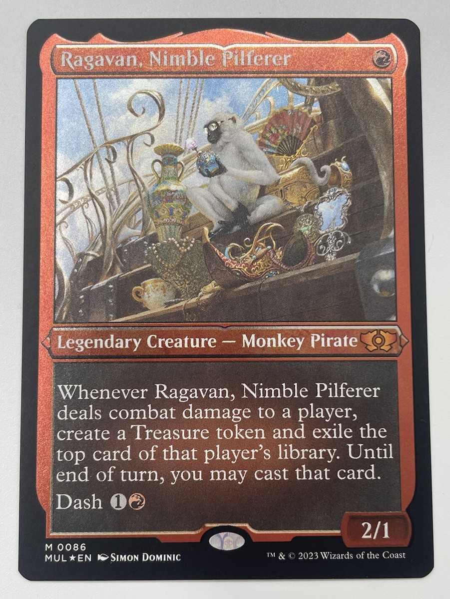 MTG Multiverse Legends Ragavan, Nimble Pilferer Foil Etched