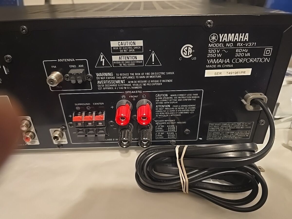 Yamaha RX-V371 Receiver HiFi Stereo Home Theater 5.1 Channel Yamaha RX-V371 Receiver HiFi Stereo Home Theater 5.1 Channel