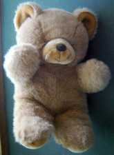 1968 America WEGO Sitting Soft Brown Teddy BEAR 13" tall 6088-MA Thailand