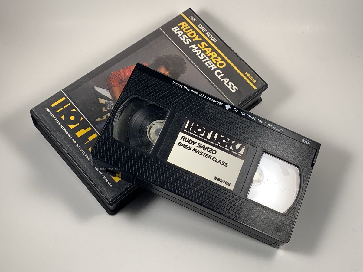 BASS HYPER METHOD4　VHS Rudy Sarzo Bass Master Class HOT LICKS VHS VBS108 Rare / Out