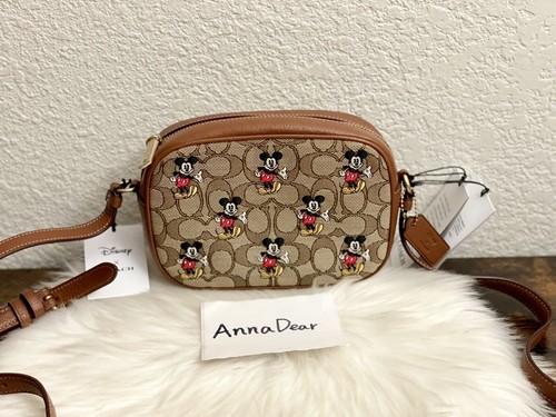 Coach CN034 Disney Mini Jamie Camera Bag in Signature Jacquard Mickey Mouse