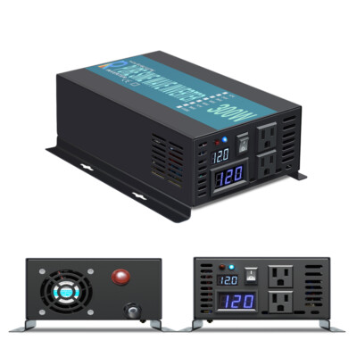 300W Pure Sine Wave Solar Inverter 36V DC to 120V AC Car Power Inverter