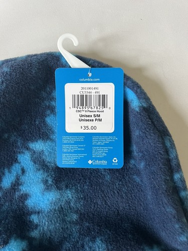 NWT Columbia Adjustable Fleece Hood- Blue S/M Winter Snow Ski Snowboard Warm - Picture 5 of 6