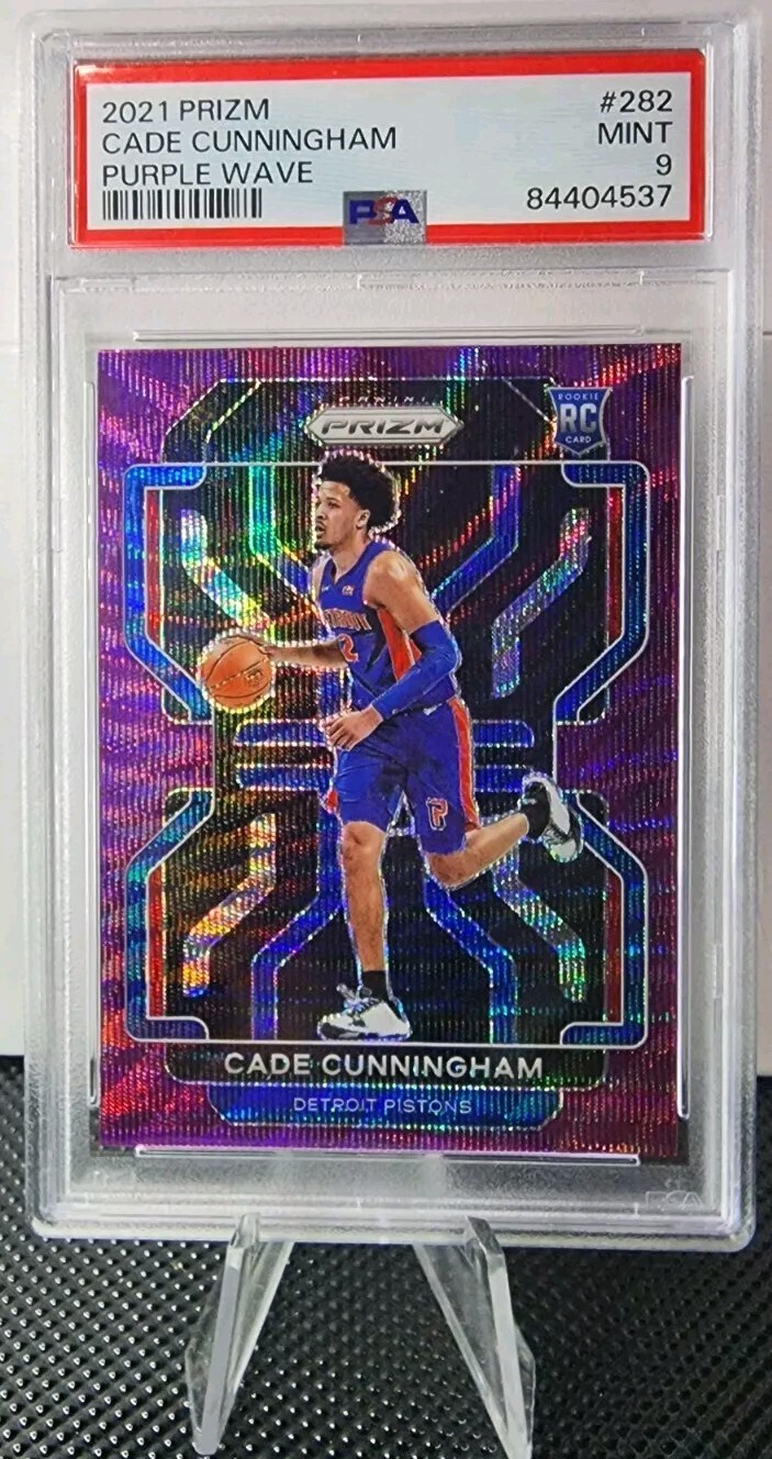 2021 prizm cade cunningham Rc Purple Wave #282 PSA 9📈