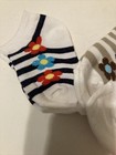 VINTAGE BABY/TODDLERNo Show Socks,girls,flower Design, Size 2-3,NOS — photo 2