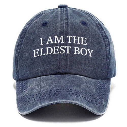 I Am The Eldest Boy Funny Letter Printing Men's Adjustable Baseball Hat Cap