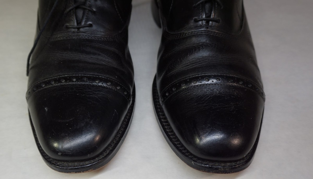 Allen Edmonds Size 7 1/2 D Cap Toe Byron Oxford Dress Shoes  display picture 1