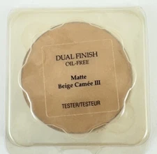 Lancome Dual Finish Matte Powder Foundation Compact REFILL Beige Camee III