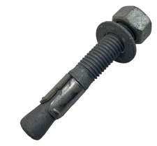 Concrete Wedge Anchor 5" x 0.74 Hot Galvanized Hex-Nut-Head LOT OF 4🔔