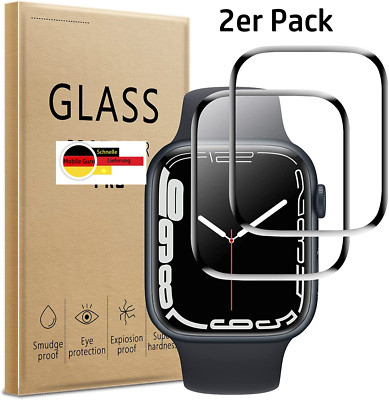 2X Apple Watch Ultra 2 / Ultra 49 mm Displayschutz 3D Full-Cover Panzerglasfolie