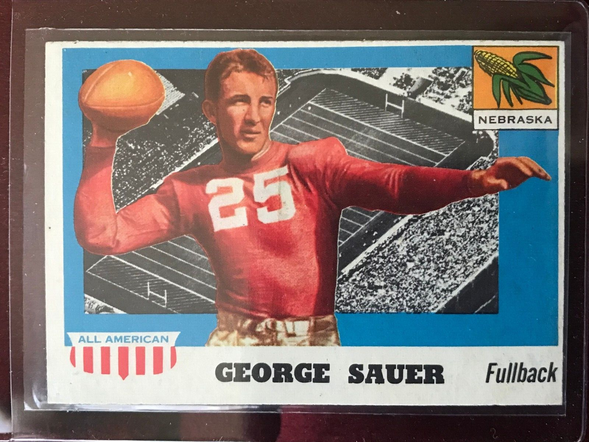 1955 Topps Set Break All American George Sauer, Sr. #31 NM-NMMT OC