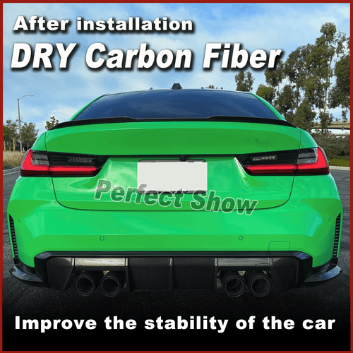 DRY Carbon Heckspoiler Spoiler Flügel Lippe Passt für BMW G20 320i M340i G80 M3 - Picture 2 of 15