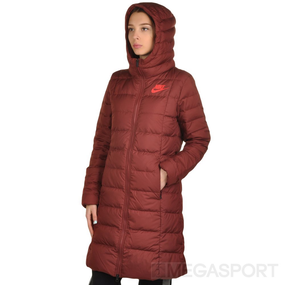 Nike Women's NSW 550 Down Fill Hooded Parka Coat Jacket Full Zip