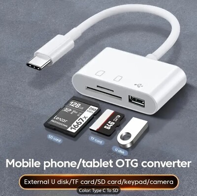 USB C SD Kartenleser Adapter Micro SD auf Typ C OTG Adapter für SDHC SDXC TF