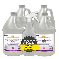 ISOPROPYL ALCOHOL 70 4 Gallons USA Made Free Shipping  Sprayer Rubbing Alcohol