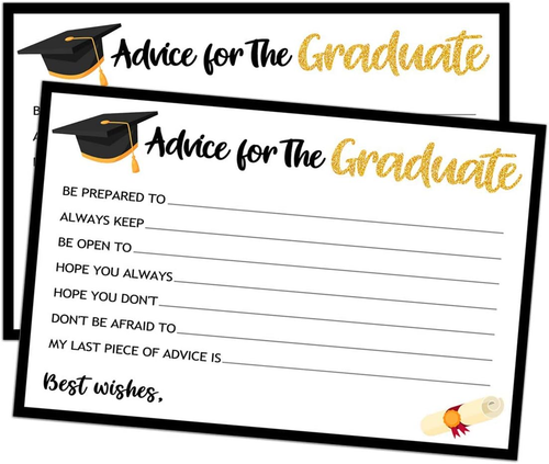 Graduation Advice Cards 2024-30 Pack – Graduation Party Supplies 2024 – Advice f