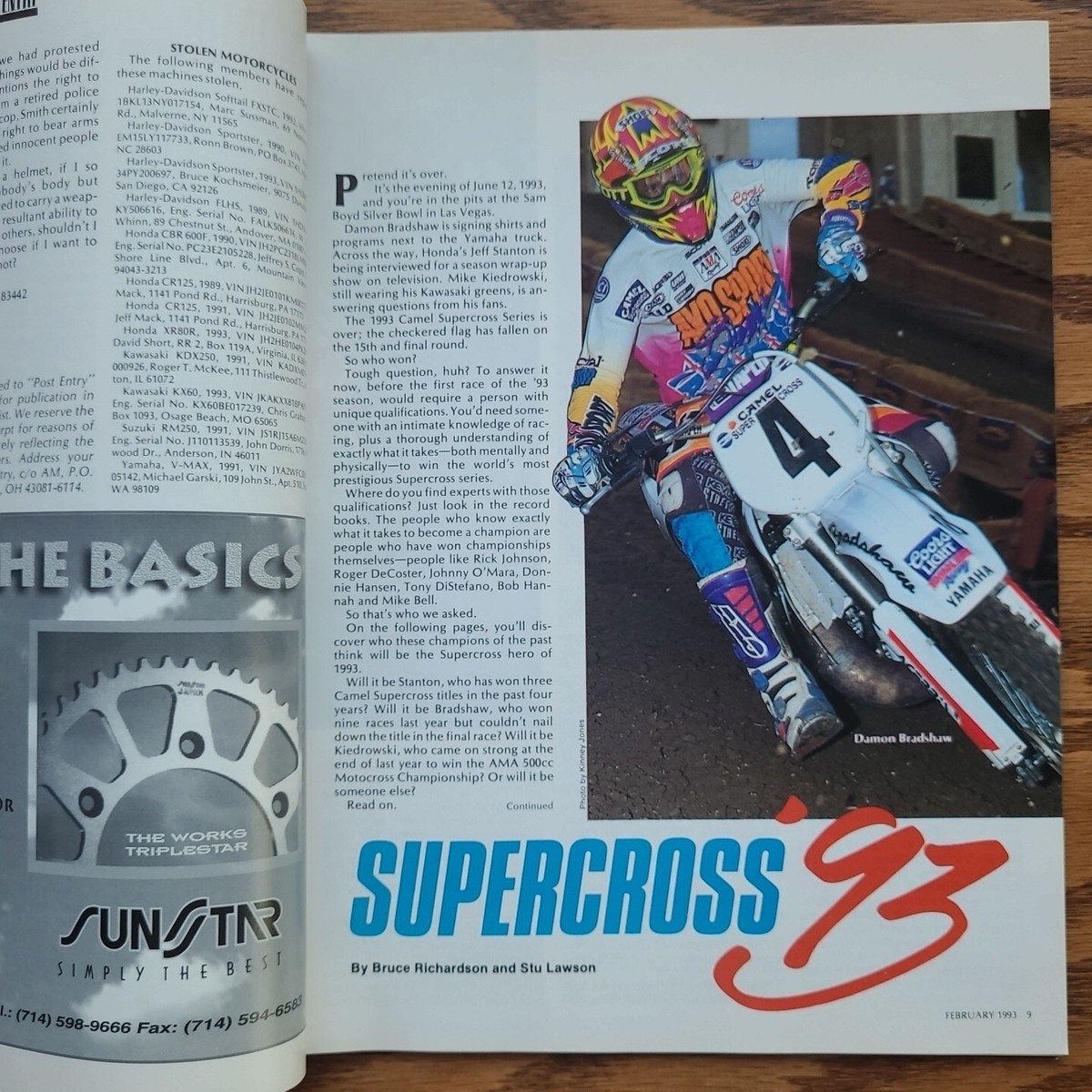 American Motorcyclist Magazine February 1993 AMA Touring