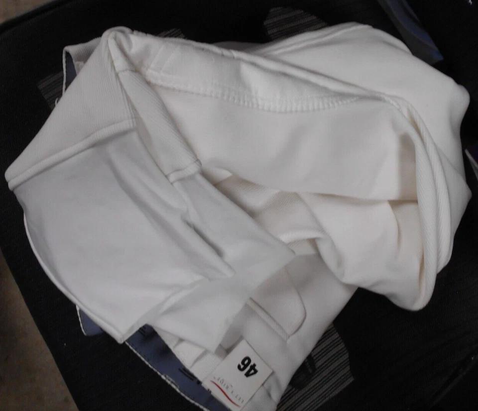 Nuevos calzoncillos TuffRider 46 blancos con parche en la rodilla Ribb Patrol para hombre Foto 4 de 4