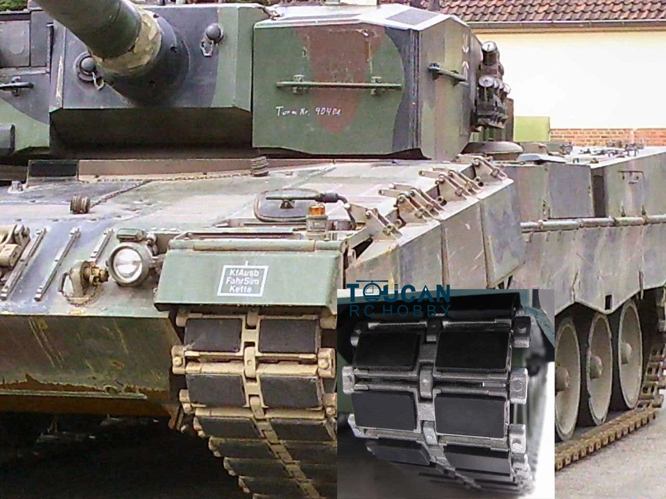 Mato 1/16 Leopard2A6 RC Tank Metal Tracks Rubber Pads MT157 HengLong - Image 4 of 4