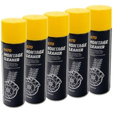 5x 500 ml Bremsenreiniger MANNOL Montage Cleaner Teilereiniger Bremsen Reiniger