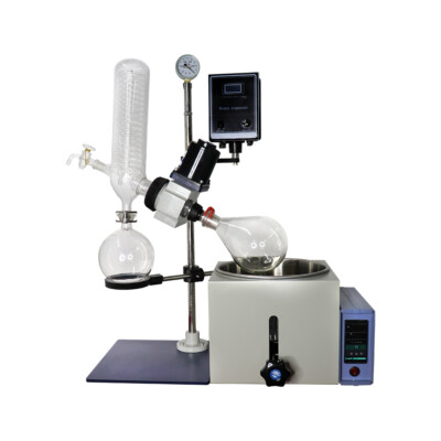 5L Rotary Evaporator Manual Lift Extraction Distiller Device Lab Rotavapor DE