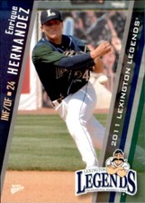 2011 Lexington Legends Multi-Ad #25 Enrique Hernandez Toa Baja Puerto Rico Card