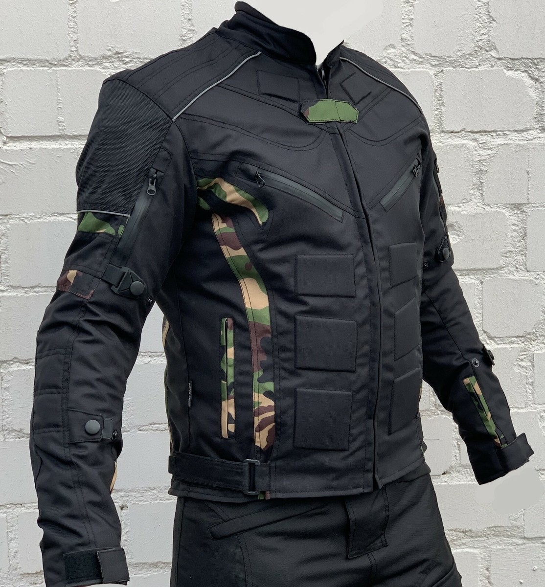 Camouflage Heyberry Textil Motorrad Jacke HEYBERRY Motorrad Jacke
