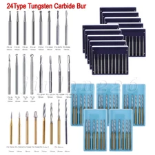 Dental Drill Bits Tungsten Carbide Burs Round Head HP/RA/FG Dentist Tools 5/6/10
