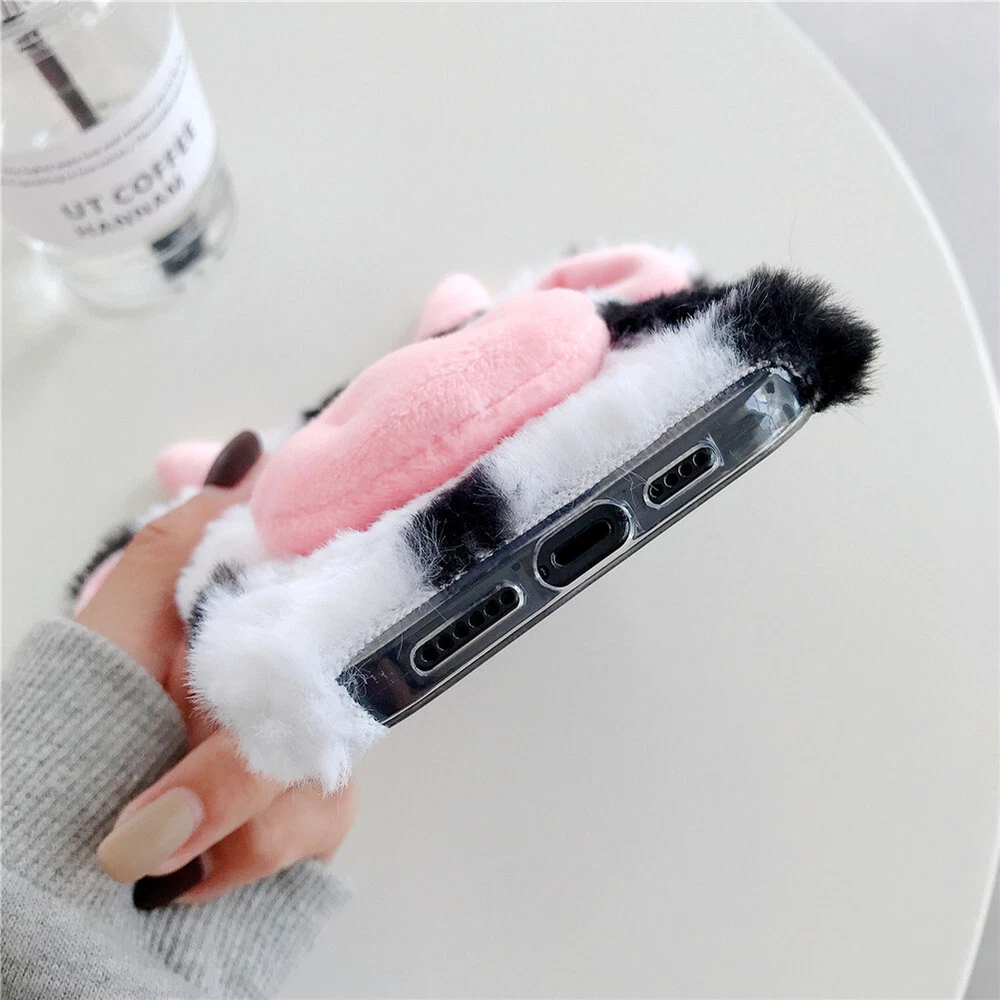 Phone Case for Galaxy S20 S20+ S20Ultra S20FE Soft Cover Fluffy Fur Skin
