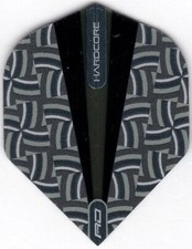 Trippy HARDCORE Black  Grey Dart Flights: 3 per set