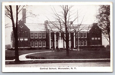 Central School Worcester New York NY c1920 Postcard