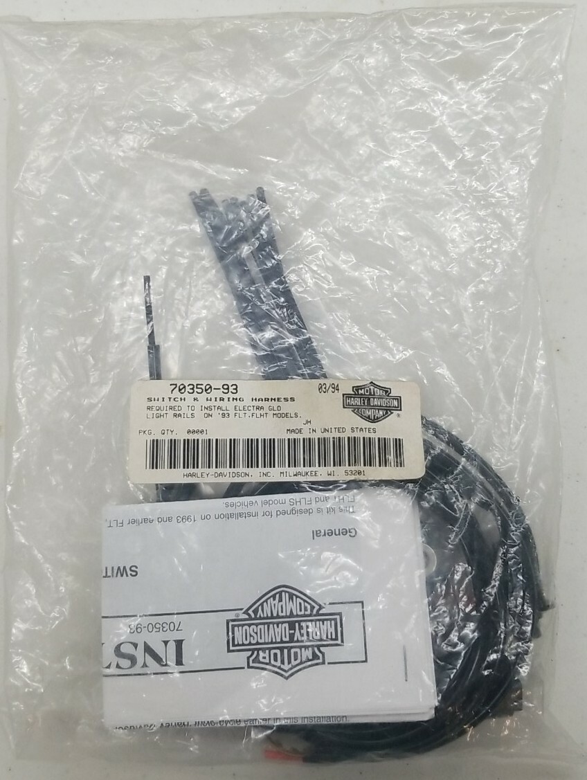 NOS Harley Davidson Switch & Wiring Harness Kit Electra Glo