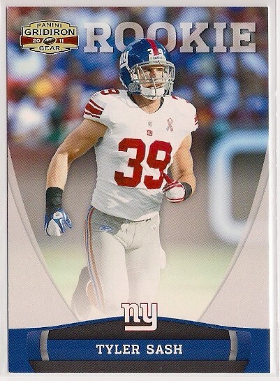 2011 TYLER SASH GRIDIRON GEAR #212 ROOKIE RC IOWA HAWKEYES NEW
