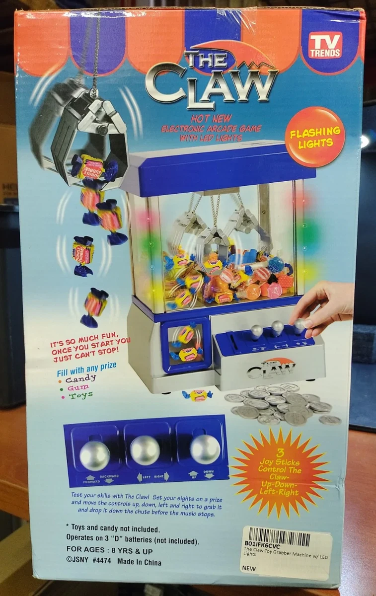 Electronic claw toy grabber machine with led lights deals