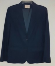 Vintage Pendleton Women s 100 Virgin Wool Classic Navy Blue Jacket Blazer 12