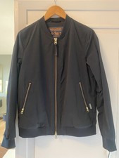 Woolrich John Rich  Bros. Black Bomber Jacket Women  s Large Premium EUC