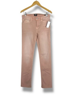 Hudson pink stretch slim leg jeans size 29 stretch turn up hem