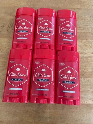 6 Old Spice Classic Deodorant Original Scent 3.25oz