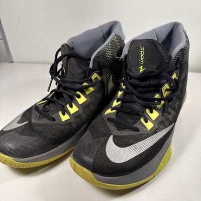 Size 8 Nike Zoom Devosion Black Volt Basketball Shoe Good